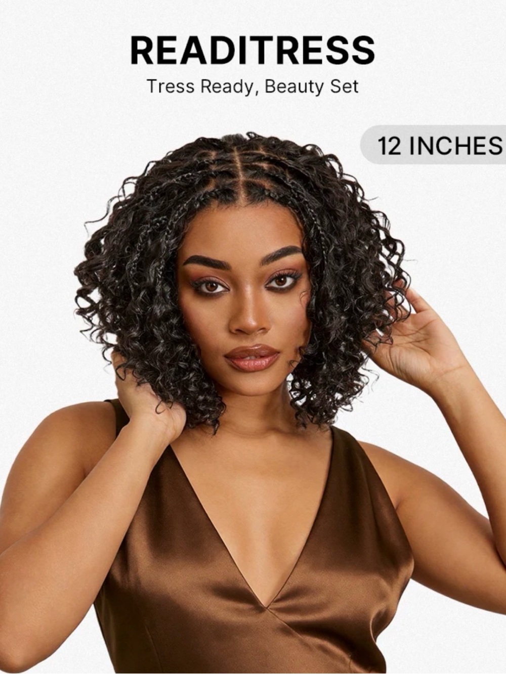 Luvme Boho Braids Deep Curly Glueless 5x5 wig black